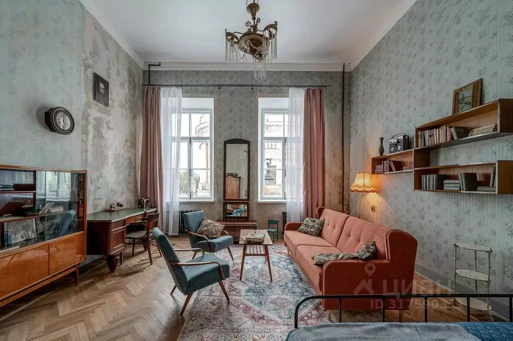 1-к кв. Санкт-Петербург наб. Реки Мойки, 55 (50.0 м) - Фото 1