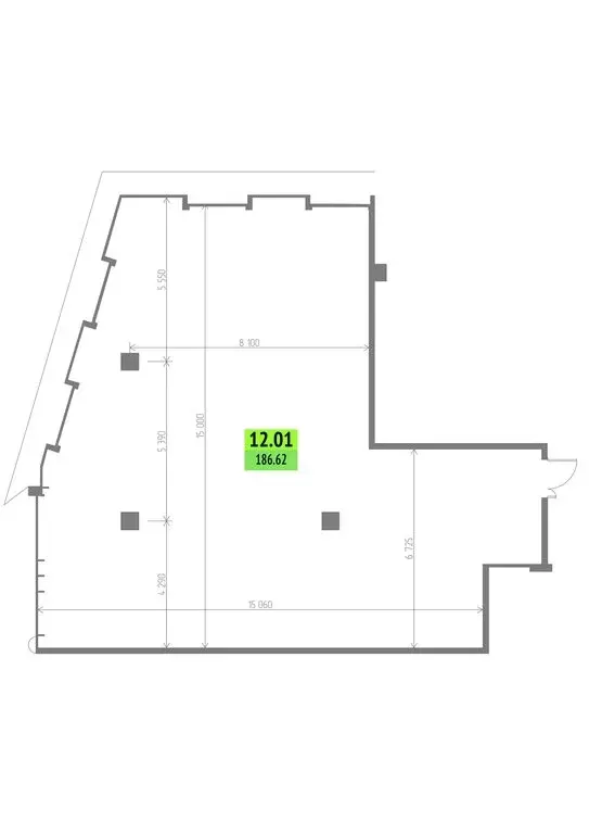 Офис (186.62 м) - Фото 1