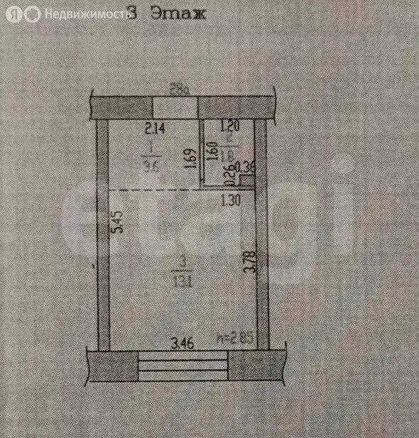 Квартира-студия: Барнаул, Весенняя улица, 16А (18.5 м) - Фото 1