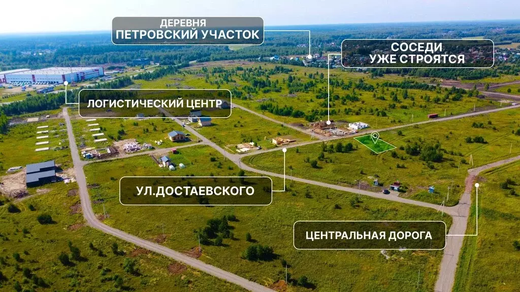 Участок в Томский район, деревня Петровский Участок, улица ... - Фото 1