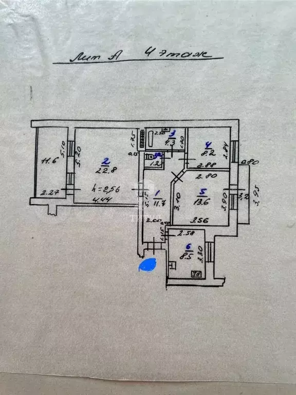 3-к. квартира, 85 м, 4/10 эт. - Фото 0