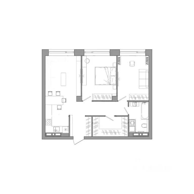 2-к кв. Приморский край, Владивосток ул. Маковского, 55к2 (69.3 м) - Фото 1