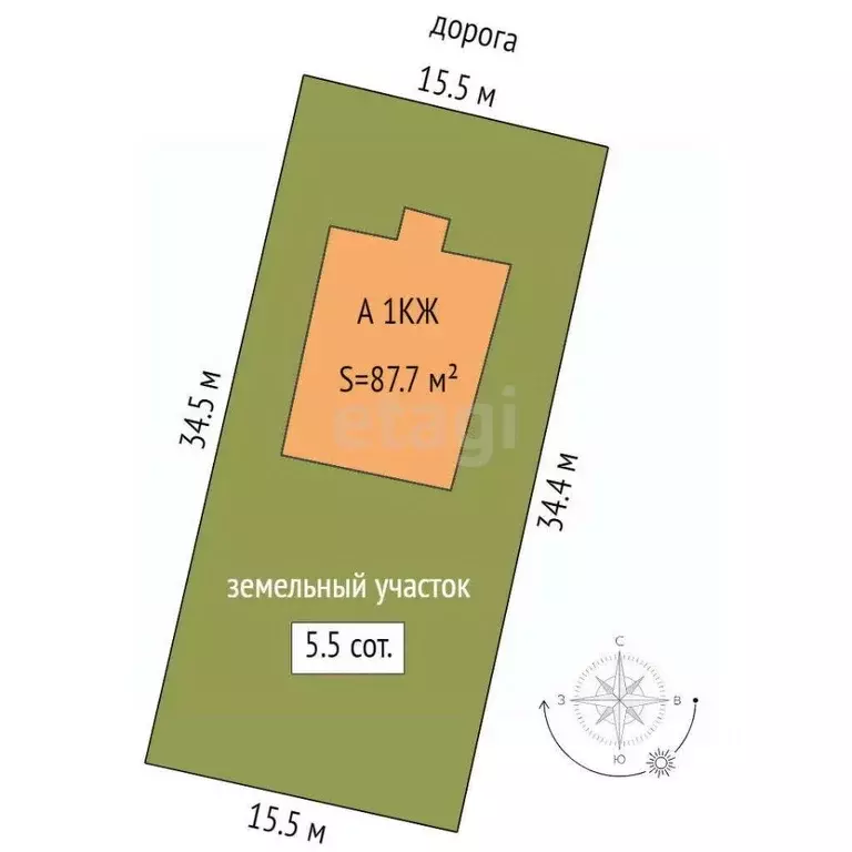 Дом в Свердловская область, Талица ул. Бажова, 2 (88 м) - Фото 1