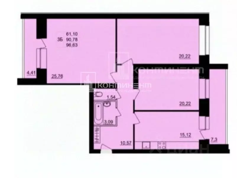 3-к кв. Владимирская область, Владимир ул. Родионовка, 8 (100.7 м) - Фото 2