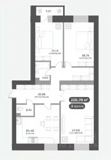 3-к кв. Красноярский край, Красноярск ул. Академгородок, 80 (108.9 м) - Фото 0