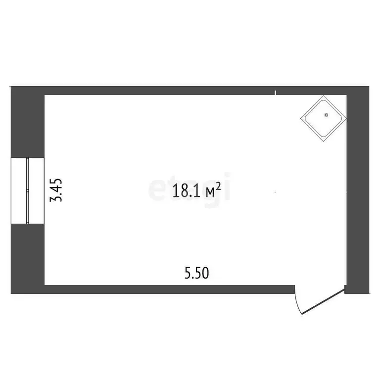 Комната, 19 м - Фото 1