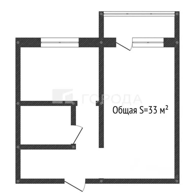 1-к кв. Алтайский край, Барнаул ул. Чихачева, 12/2 (33.0 м) - Фото 1