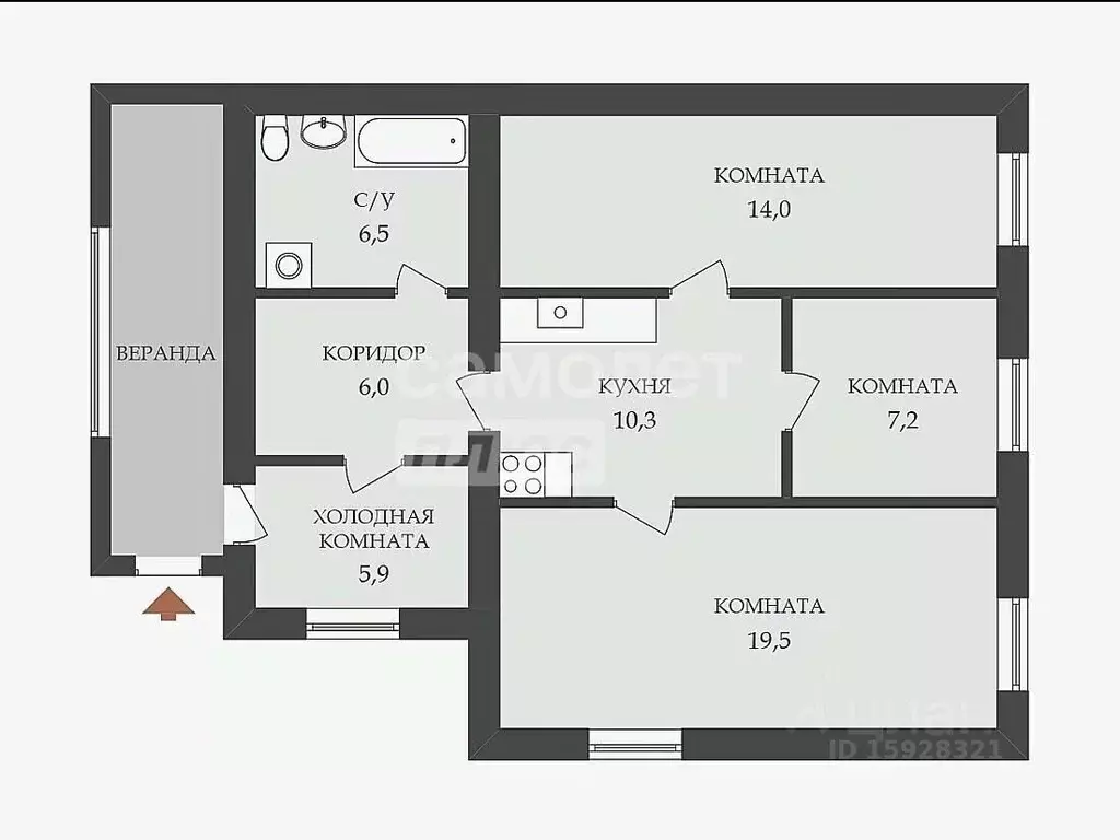 Дом в Московская область, Мытищи пер. 8-й Ленинский, 9 (80 м) - Фото 2