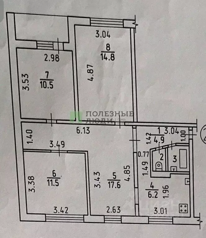 4-к кв. Удмуртия, Ижевск Молодежная ул., 41 (68.4 м) - Фото 1