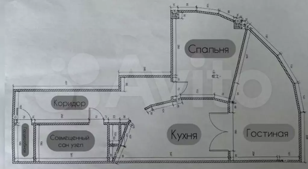 2-к. квартира, 69 м, 5/17 эт. - Фото 0