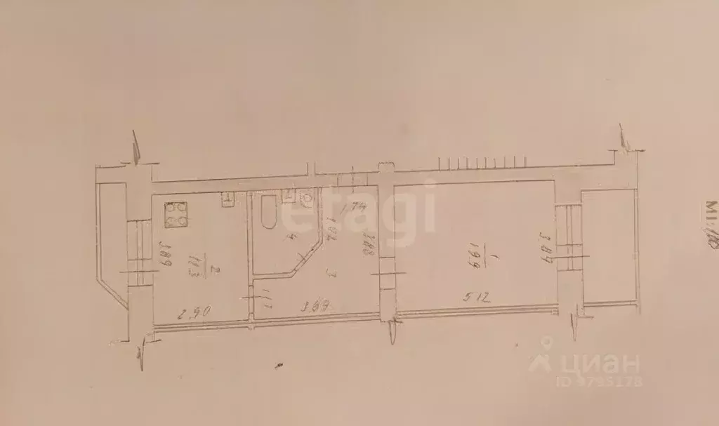 1-к кв. Татарстан, Казань ул. Четаева, 4 (49.5 м) - Фото 2