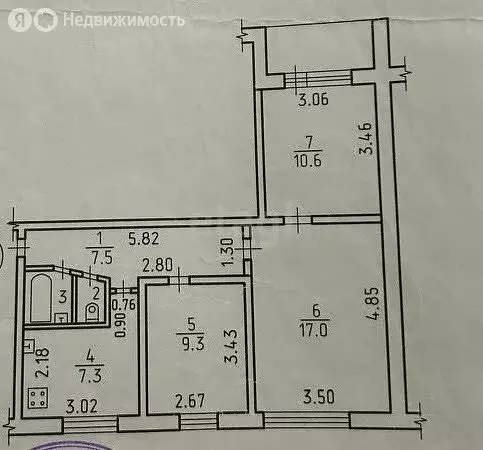 3-комнатная квартира: Ижевск, улица А.Н. Сабурова, 7 (54.6 м) - Фото 1