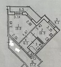 1-к. квартира, 40 м, 13/17 эт. - Фото 0