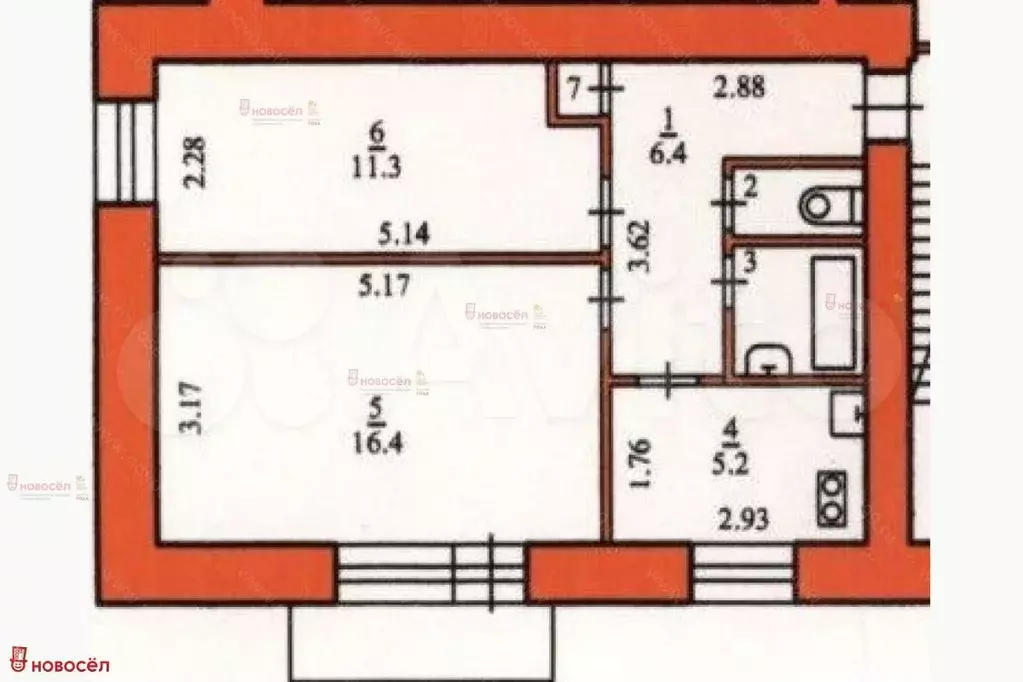 2-к. квартира, 42 м, 3/9 эт. - Фото 0