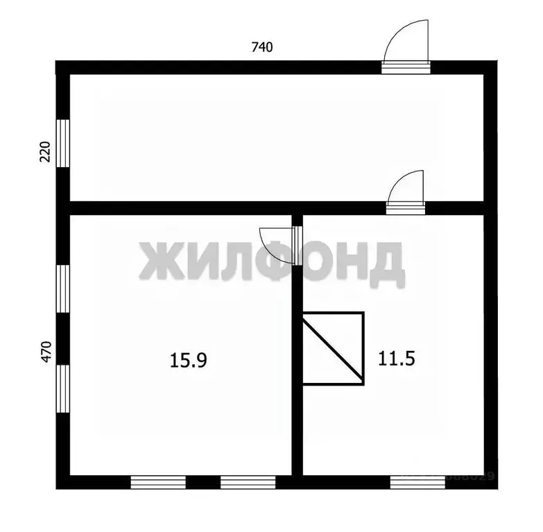 Дом в Новосибирская область, Колывань рп ул. Северная (27 м) - Фото 2