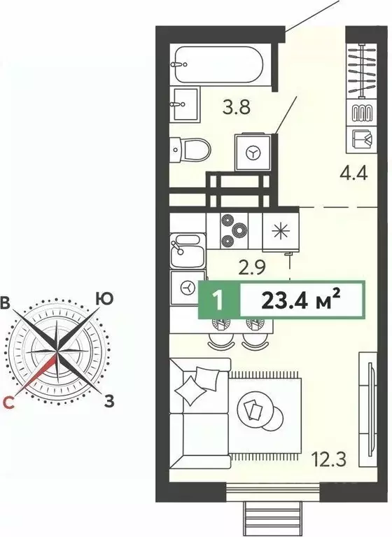 Студия Пензенская область, Пензенский район, Засечный сельсовет, с. ... - Фото 0
