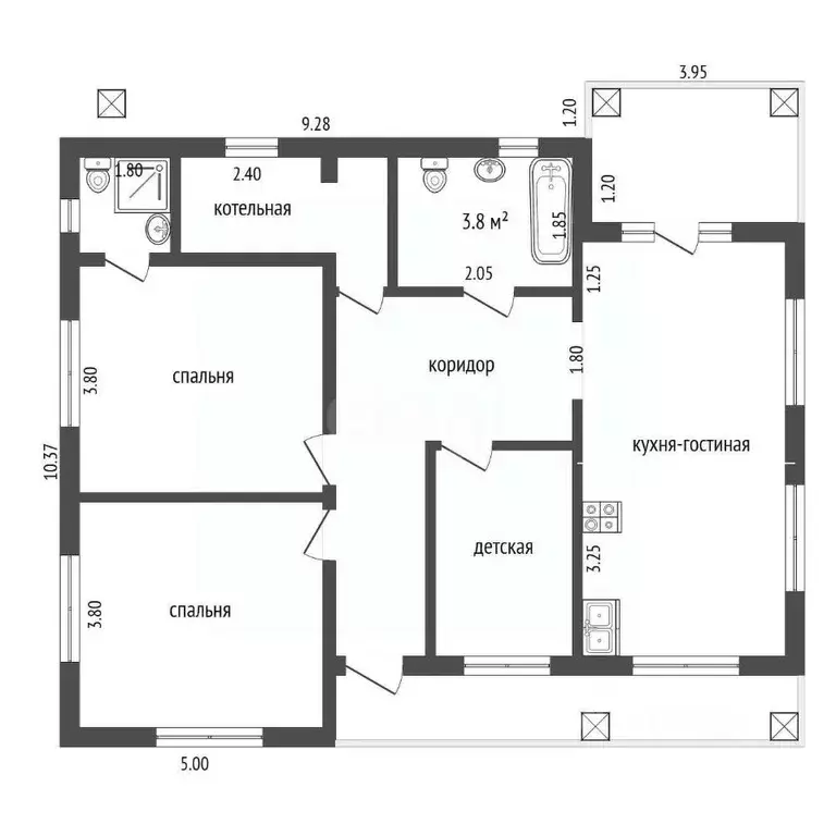 Дом в Тюменская область, Тюменский муниципальный округ, д. Паренкина, ... - Фото 1