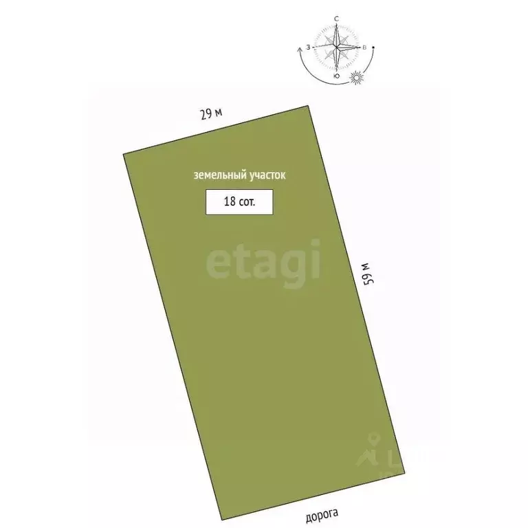 Участок в Орловская область, Орловский район, д. Кондырева  (18.0 ... - Фото 2