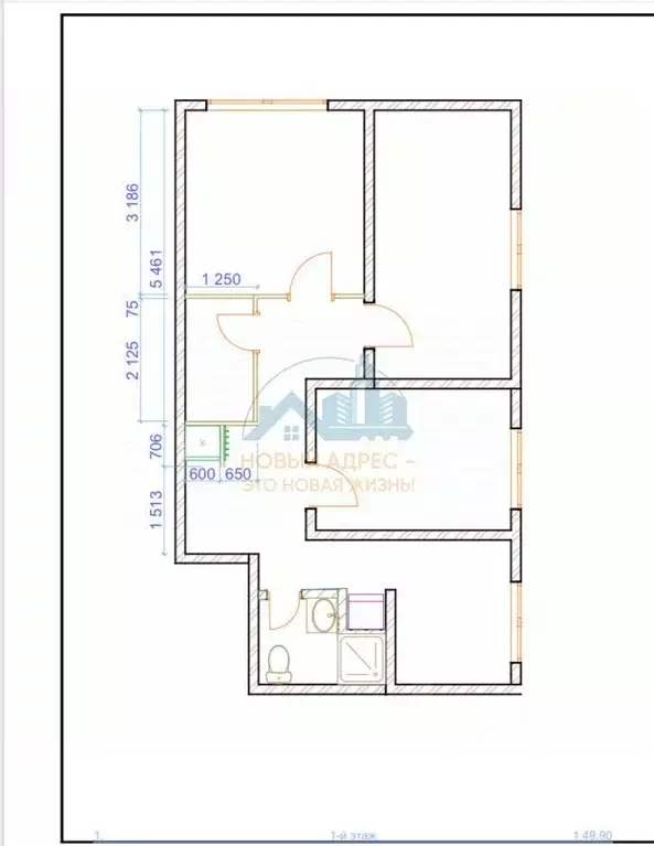 3-к кв. Владимирская область, Муром Кооперативный проезд, 6 (49.9 м) - Фото 2