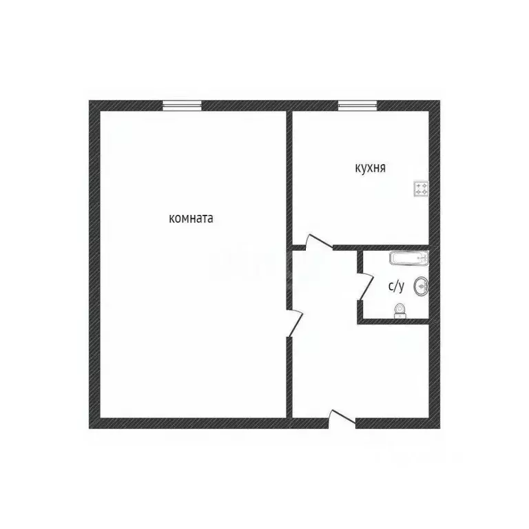 1-к кв. Курганская область, Курган ул. Куйбышева, 163 (31.3 м) - Фото 2