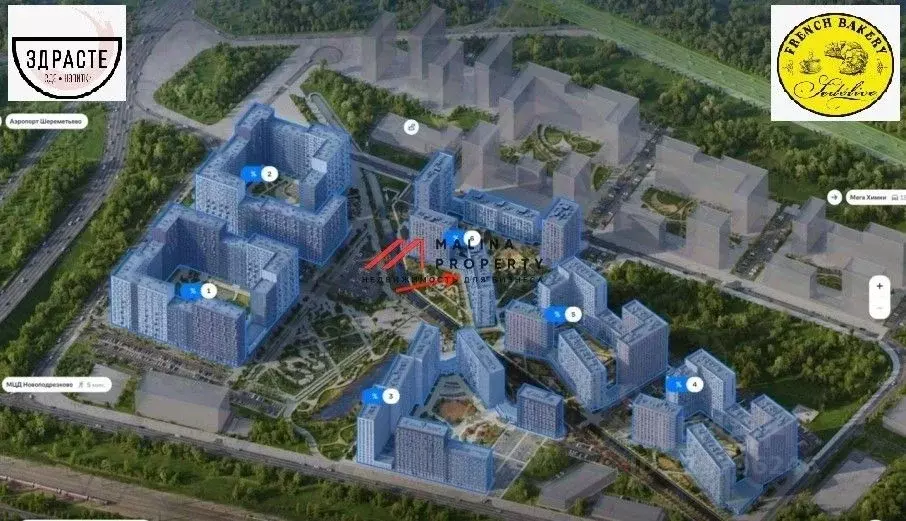 Торговая площадь в Москва Молжаниново жилой комплекс, к6 (199 м) - Фото 0