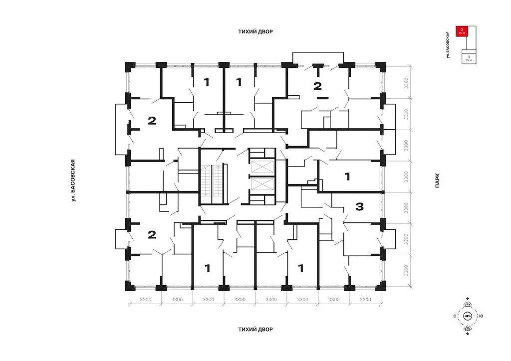 2-комнатная квартира: Москва, ЖК Бестселлер (61.2 м) - Фото 1