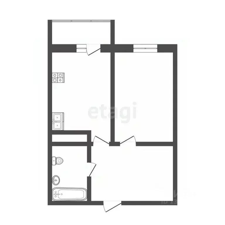 1-к кв. Тюменская область, Тюмень ул. Станислава Карнацевича, 4 (42.0 ... - Фото 2