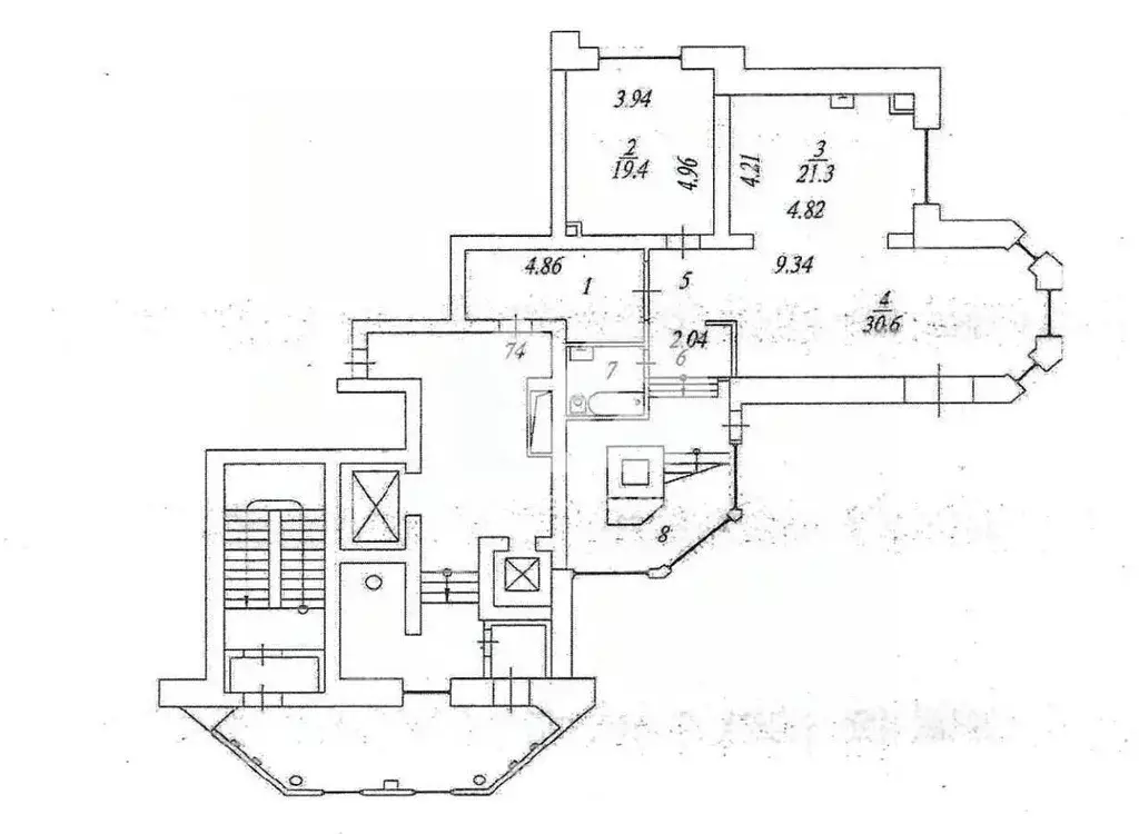 5-к кв. Новосибирская область, Новосибирск Академгородок мкр, просп. ... - Фото 2