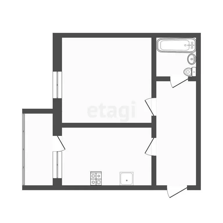 1-комнатная квартира: Тюмень, Сургутская улица, 11к3 (51.7 м) - Фото 1