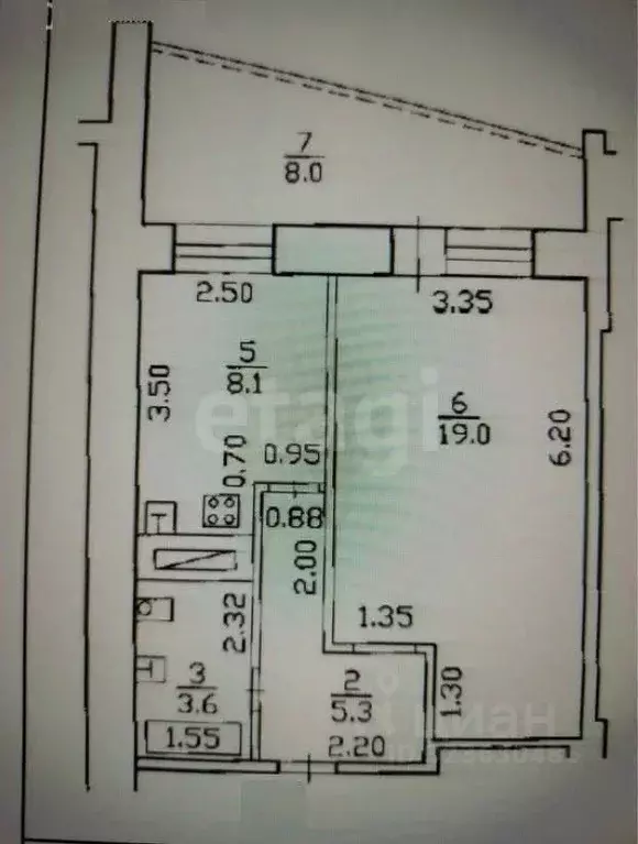 1-к кв. Башкортостан, Уфа ул. Заки Валиди, 66 (40.0 м) - Фото 0