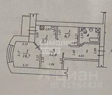 2-к кв. Коми, Сыктывкар ул. Морозова, 35/1 (52.0 м) - Фото 2
