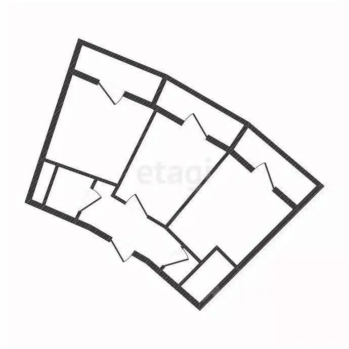 2-к кв. Белгородская область, Белгород ул. Лермонтова, 49а (56.8 м) - Фото 1