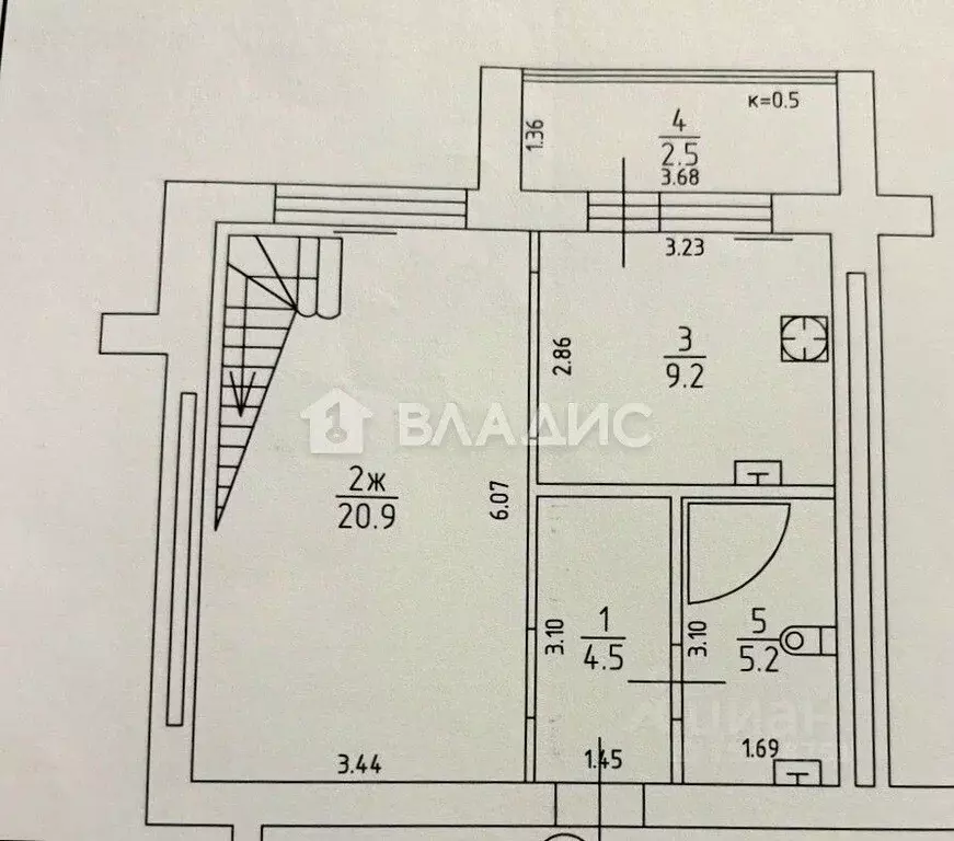 3-к кв. Калининградская область, Калининград ул. Виктора Гакуна, 8 ... - Фото 2