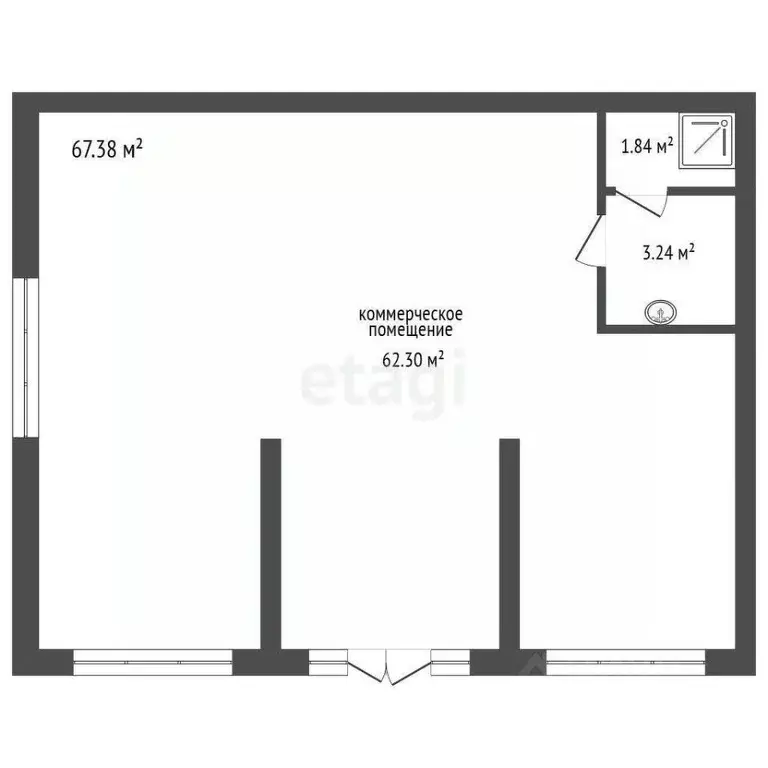 Помещение свободного назначения в Тюменская область, Тюмень ул. Андрея ... - Фото 2