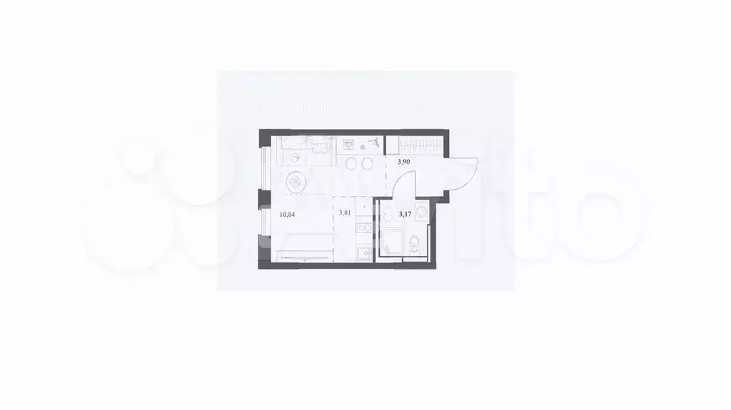Квартира-студия, 22 м, 5/12 эт. - Фото 0
