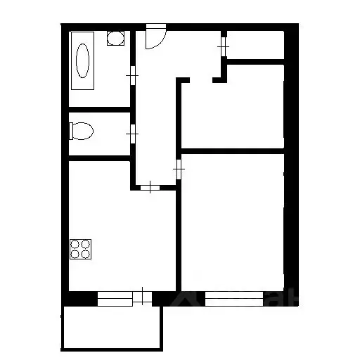 2-к кв. Санкт-Петербург Ленинский просп., 72к3 (54.4 м) - Фото 1