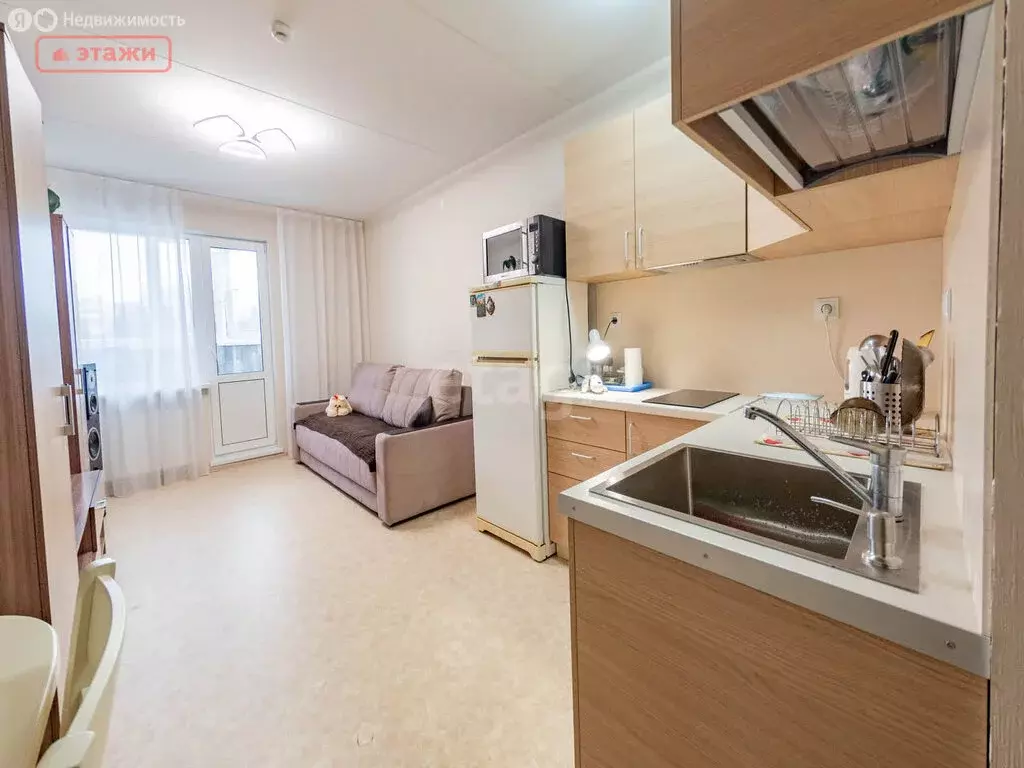 Квартира-студия: Петрозаводск, Боровая улица, 44 (25.3 м) - Фото 0