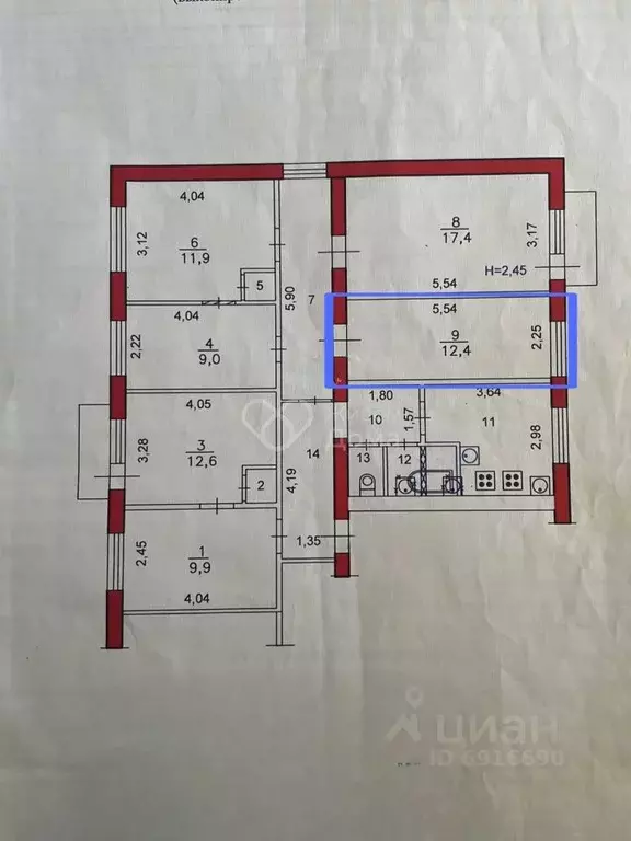 6-к кв. Волгоградская область, Волгоград ул. 51-й Гвардейской Дивизии, ... - Фото 2