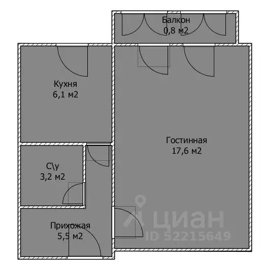 1-к кв. Башкортостан, Стерлитамак ул. Салавата Юлаева, 8 (33.2 м) - Фото 1