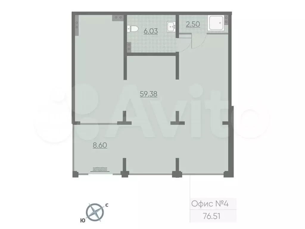 Продам помещение свободного назначения, 73.5 м - Фото 0