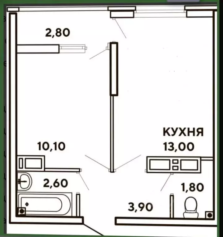 1-к кв. Краснодарский край, Краснодар ул. Западный обход, 39/2 (35.0 ... - Фото 0