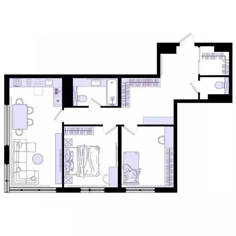 3-к кв. Приморский край, Владивосток Днепровская ул. (64.6 м) - Фото 2