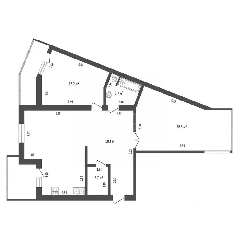 3-к кв. Московская область, Люберцы ул. Митрофанова, 22к2 (98.6 м) - Фото 2
