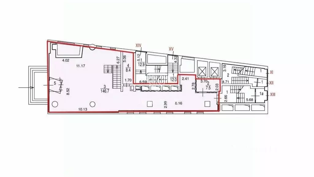 Помещение свободного назначения в Москва Олимпийский просп., 14 (166 ... - Фото 2