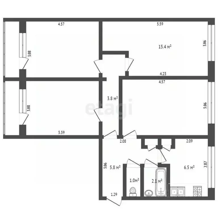 Комната Мордовия, Саранск просп. 60 лет Октября, 127А (15.4 м) - Фото 1