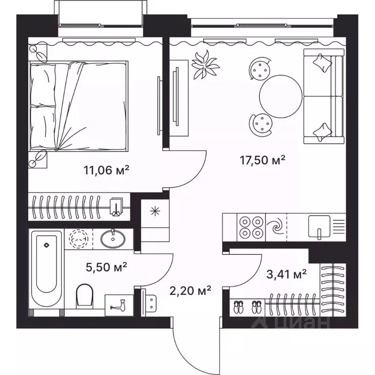 1-к кв. Владимирская область, Киржач ул. Свердлова, 10А (39.3 м) - Фото 1