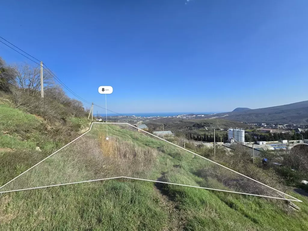 Участок в Крым, Алушта муниципальный округ, с. Изобильное пер. ... - Фото 1