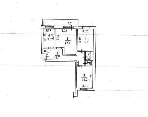 3-к кв. Карелия, Костомукша ул. Ленина, 14А (65.2 м) - Фото 2