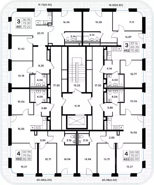 4-к кв. Татарстан, Казань Завокзальная ул. (85.98 м) - Фото 2