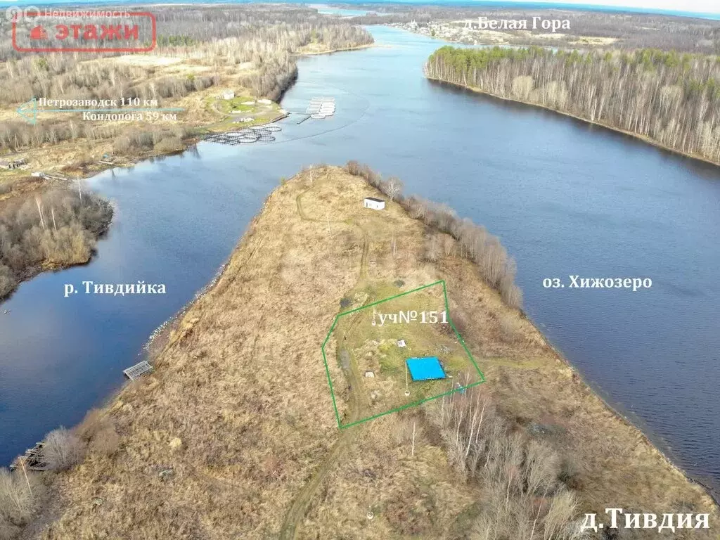 Участок в Гирвасское сельское поселение, деревня Тивдия (15 м) - Фото 2